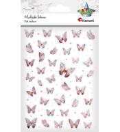 Naklejki foliowe Motyle różowe i holograficzne