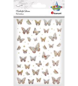 Naklejki foliowe Motyle złote i holograficzne