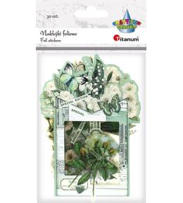 Naklejki foliowe Kwiaty białe 30szt