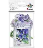 Naklejki foliowe Kwiaty fioletowe 30szt