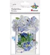 Naklejki foliowe Kwiaty niebieskie 30szt