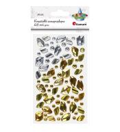 Kryształki samoprzylepne kamyki mix 79szt