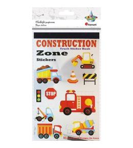 Naklejki papierowe 6 plansz pojazdy mix 222szt