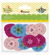 Naklejki filcowe mix 18szt