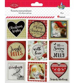 Karnety samoprzylepne 3D Boże Narodzenie 18szt