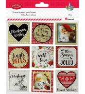 Karnety samoprzylepne 3D Boże Narodzenie 18szt