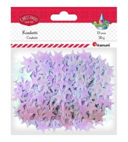 Konfetti Gwiazdki 19mm 30g bladoróżowe