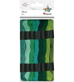 Mulina 8mm tonacja zielona 8 kolorów