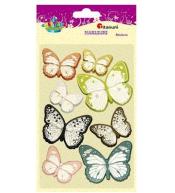 Naklejki papierowe 3D motyle mix 8szt