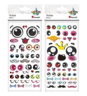 Naklejki wypukłe oczy mix