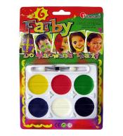 Farby do malowania twarzy 6 kolorów