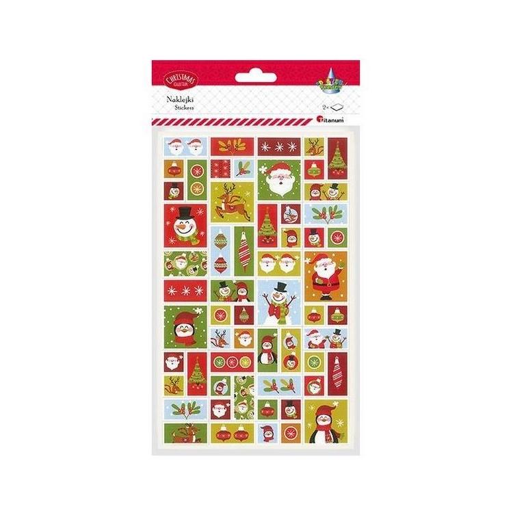 Naklejki papierowe Boże Narodzenie 2 plansze