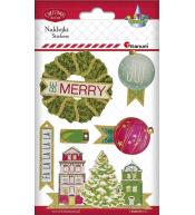 Naklejki drewniane Boże Narodzenie 6szt