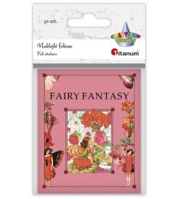 Naklejki foliowe Fairy Fantasy wróżki różowe 30szt
