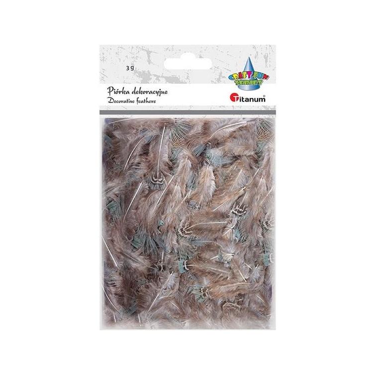 Piórka półpuch 3g bażant brązowo-szare