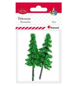 Drzewka plastikowe choinki 2szt