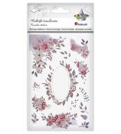 Naklejki transferowe Kwiaty różowe 2 plansze