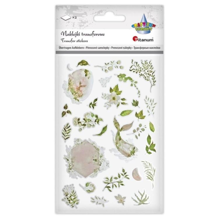 Naklejki transferowe zielone 2 plansze