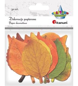 Dekoracje kartonowe Liście mix 30szt