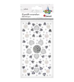 Kryształki samoprzylepne 118szt mix