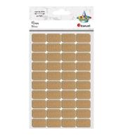 Rzepy samoprzylepne beżowe 15x25mm 40kpl