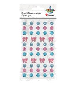 Kryształki samoprzylepne mix 53szt