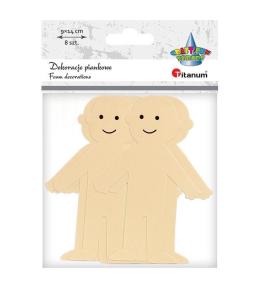Dekoracje piankowe postacie cieliste 8szt