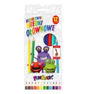 Kredki ołówkowe bezdrzewne 12 kolorów