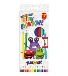 Kredki ołówkowe bezdrzewne 12 kolorów