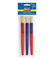 Zestaw pędzli okrągłych grubych 3szt