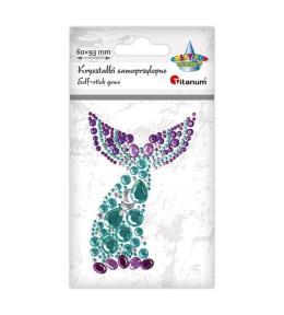 Kryształki samoprzylepne ogon syreny 60x93mm