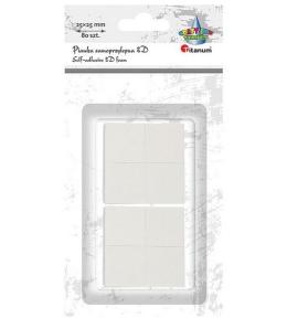 Pianka samoprzylepna 3D 25x25mm biała