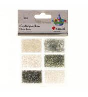 Koraliki plastikowe 6 rozmiarów 32g