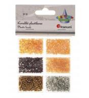 Koraliki plastikowe 6 rozmiarów 32g