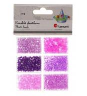 Koraliki plastikowe 6 rozmiarów 32g