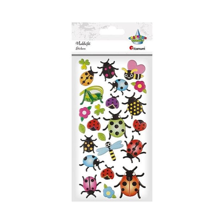 Naklejki wypukłe owady 24szt