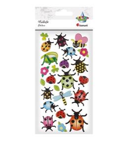 Naklejki wypukłe owady 24szt