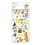 Naklejki wypukłe ptaki 42szt