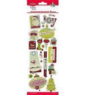 Naklejki papierowe 3D 22szt