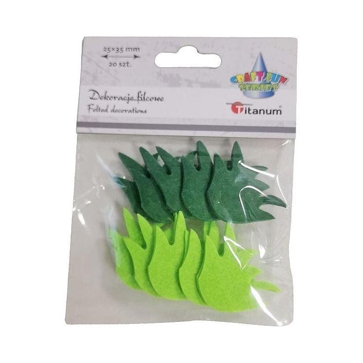 Filcowa trawa 35x25mm mix 20szt