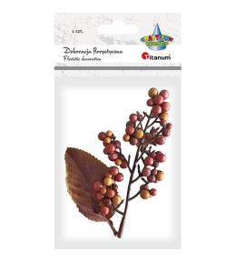 Kiść jagód z liściem mix 1szt