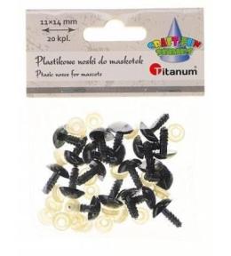 Nosy do maskotek plastikowe trójkątne 20szt