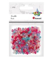 Koraliki plastikowe fasetowane mix 30g