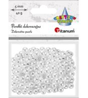 Koraliki plastikowe perełki 40g