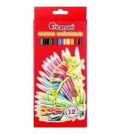 Kredki ołówkowe Kameleon sześciokątne 12 kolorów