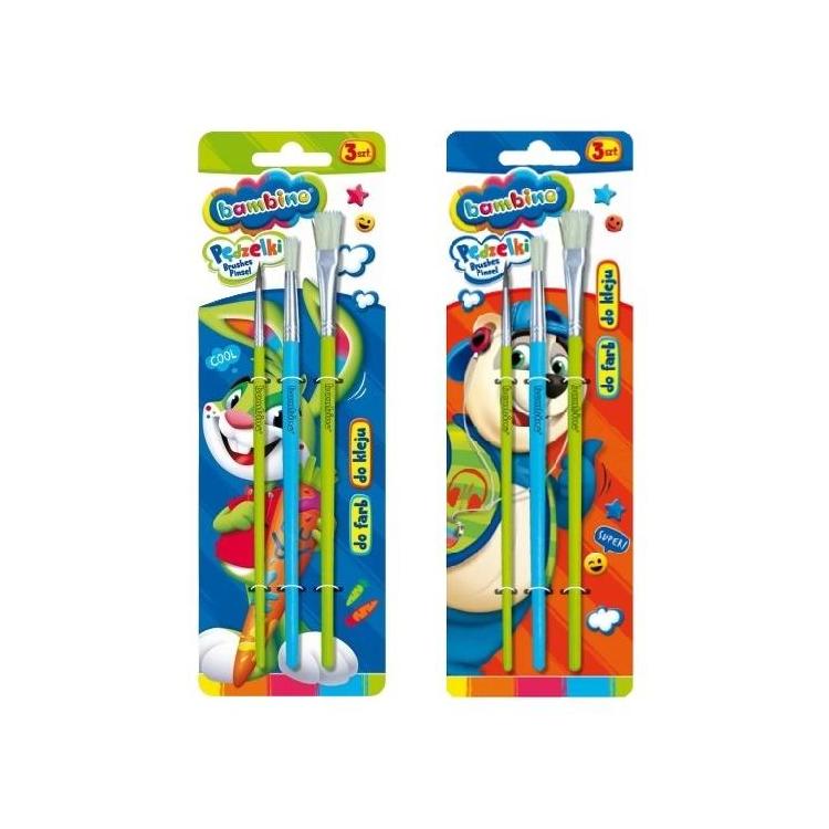 Pędzelki 3szt BAMBINO
