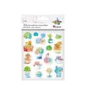 Naklejki papierowe 3D kaktusy 17szt