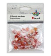 Dekoracje plastikowe liście klonu 11x12mm 40szt