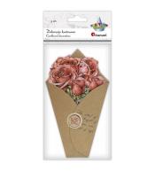 Dekoracje kartonowe Flower Letter róże 9szt