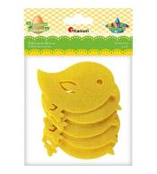 Filcowe kurczaki żółte 85x78mm 5szt